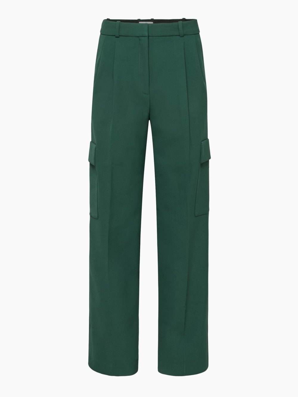 Aritzia Babaton Spotlight Cargo Wide Leg Trouser Pant in Aventurine Green